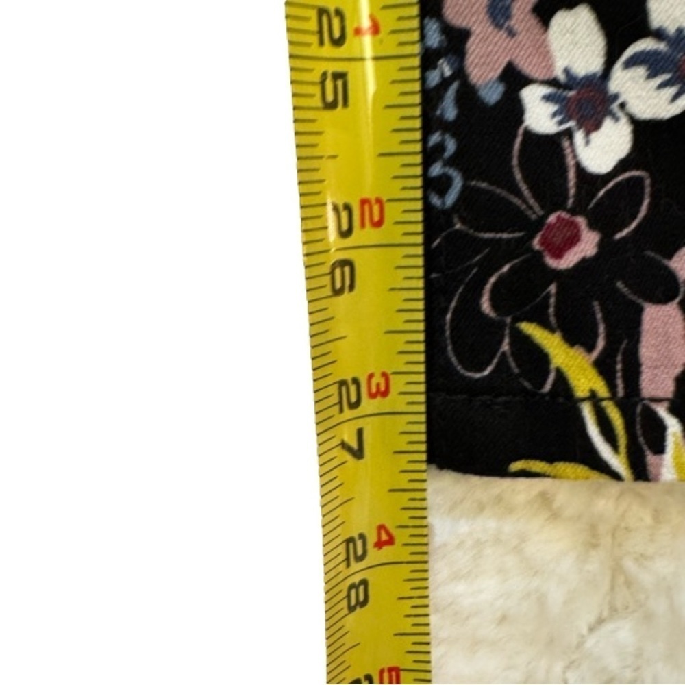 GILI Dual Stretch Colored Denim Ankle Jeggings Jeans Black Floral Size 2 NEW - Picture 4 of 11